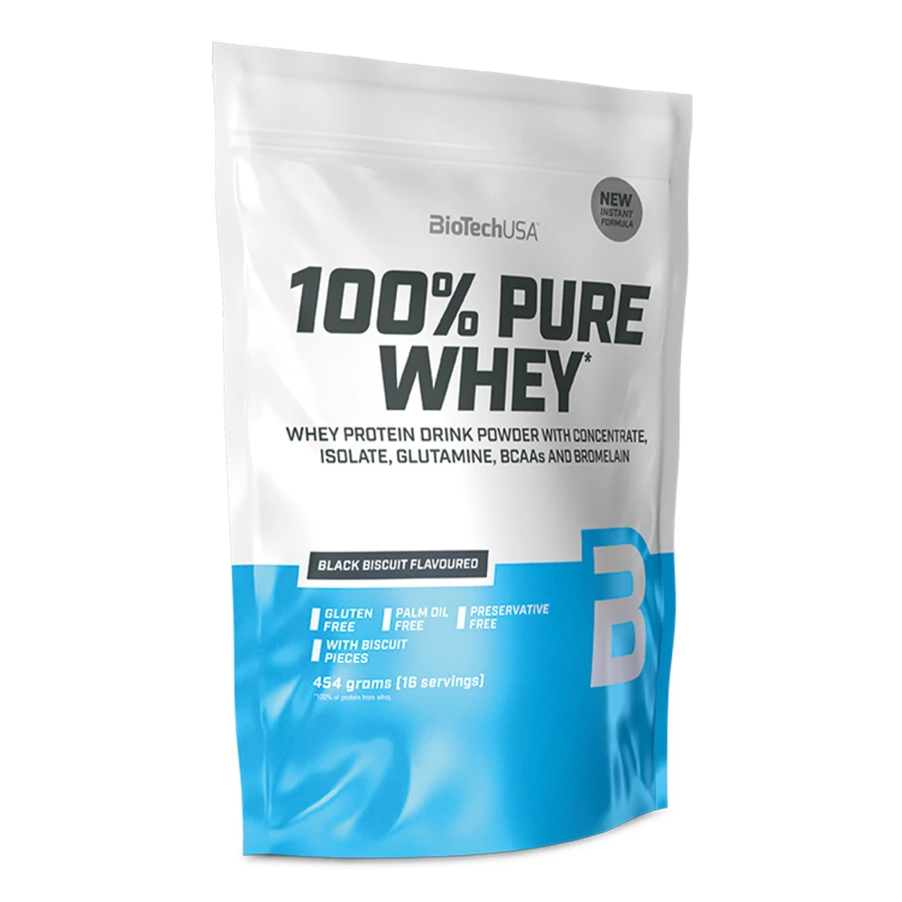 100% Pure Whey - 454g, Black Biscuit
