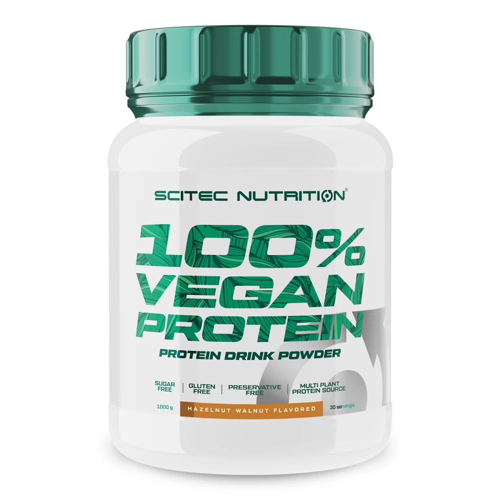 100% Vegan Protein - 1000g, Hazelnut Walnut