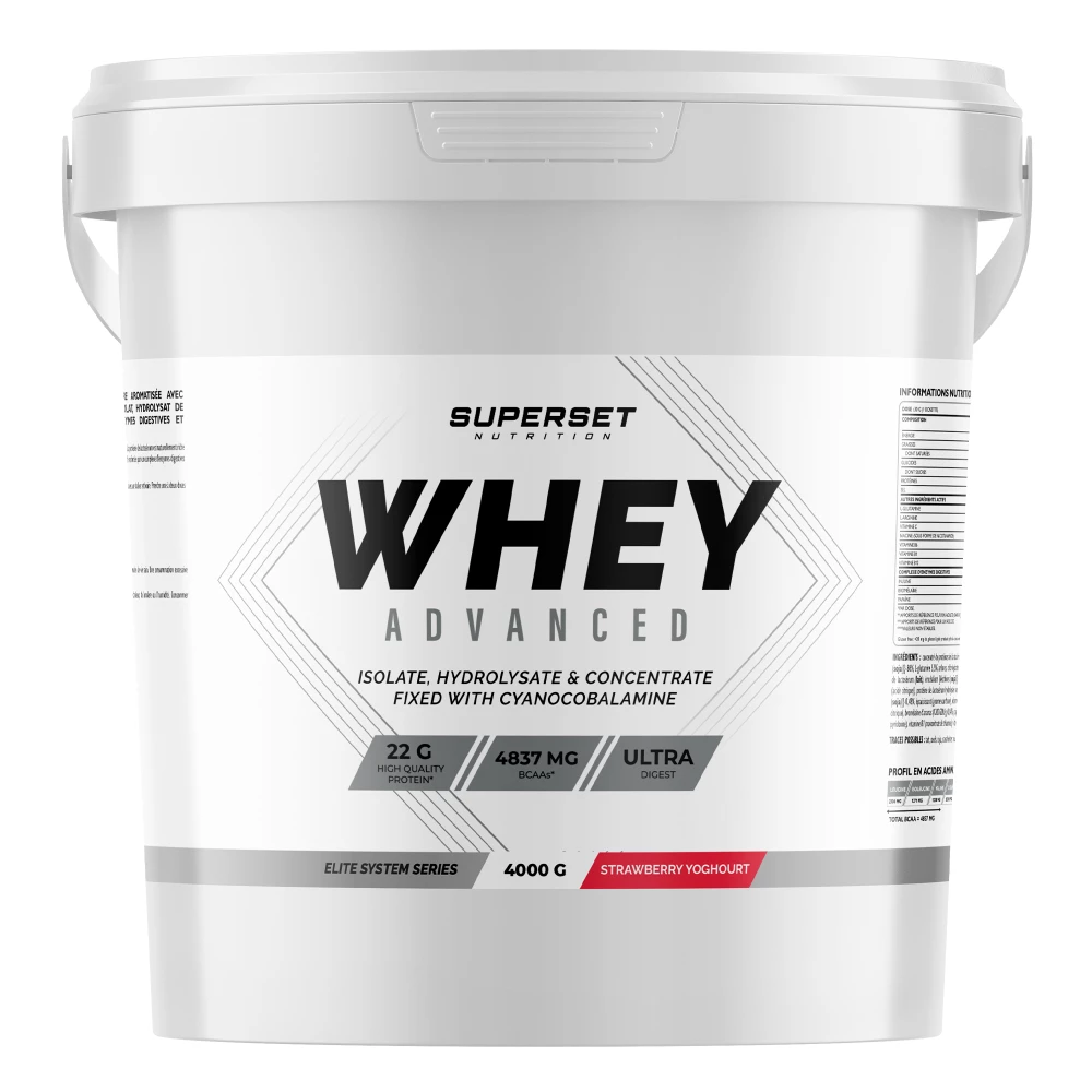 100% Whey Protein Advanced - 4000g, Strawberry Yoghurt