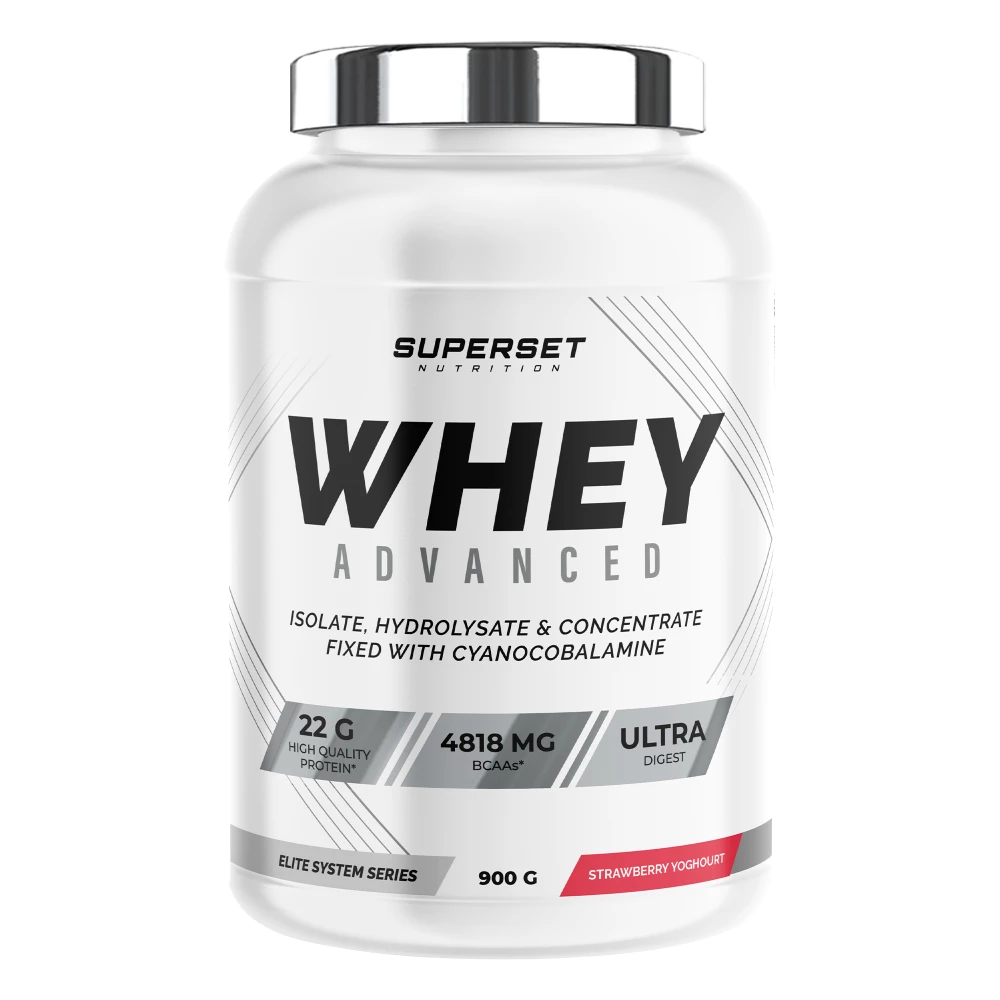 100% Whey Protein Advanced - 900g, Strawberry Yoghourt