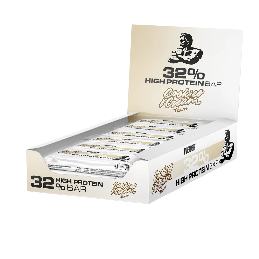 32% Protein Bar - Boite de 12, Cookies & Cream