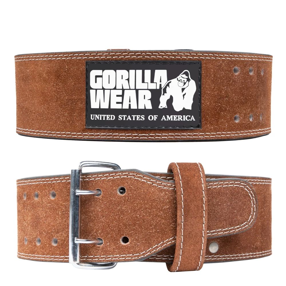 4 Inch Leather Lifting Belt - XXL/XXXL, Brown