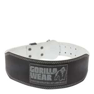 4 Inch Padded Leather Belt - S/M, Black