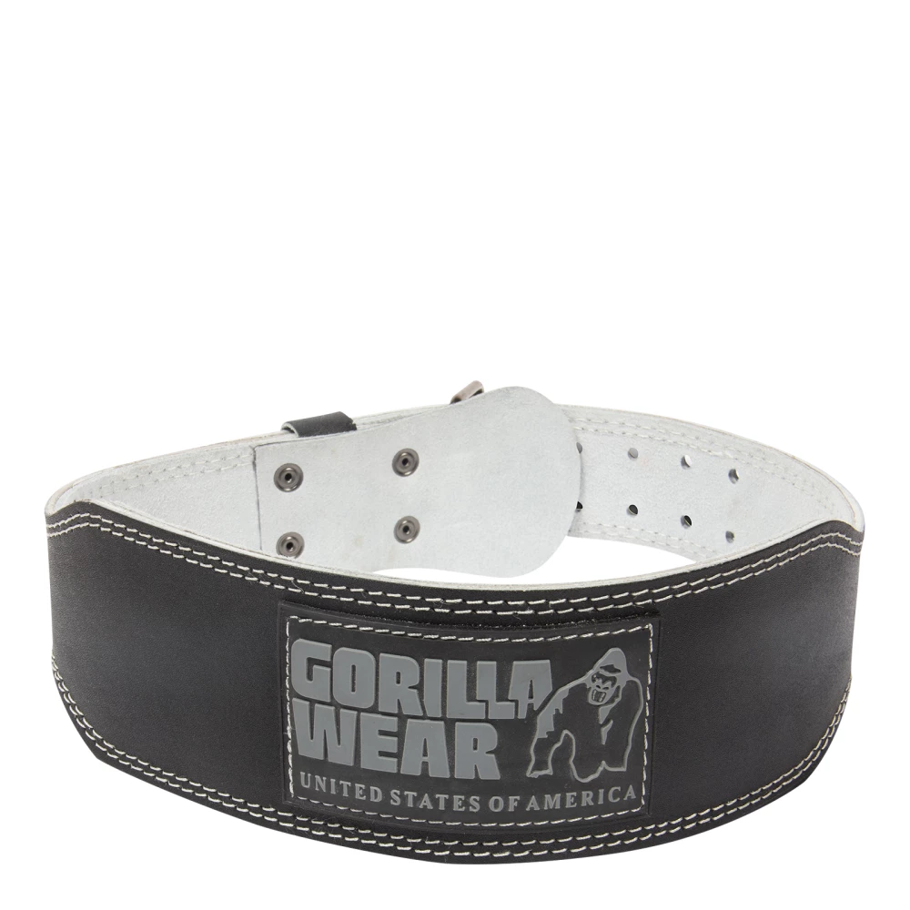 4 Inch Padded Leather Belt - L/XL, Black