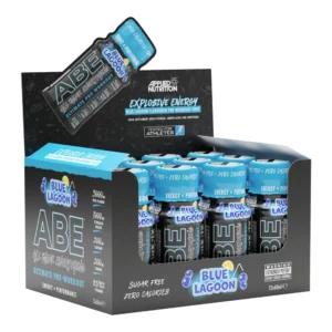 ABE Pre-Workout Shot - Pack de 12, Blue Lagoon