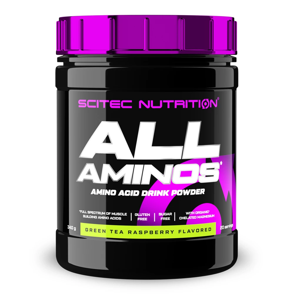 All Aminos - 340g, Green Tea Raspberry