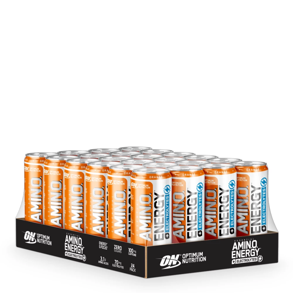 Amino Energy + Electrolytes RTD - Pack de 24, Orange
