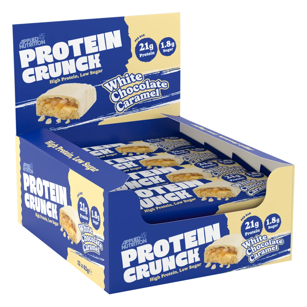 Protein Crunch Bar - Boite de 12, White Chocolate Caramel