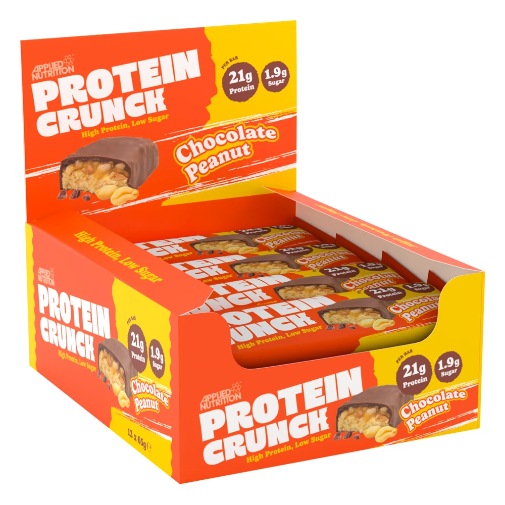 Protein Crunch Bar - Boite de 12, Chocolate Peanut
