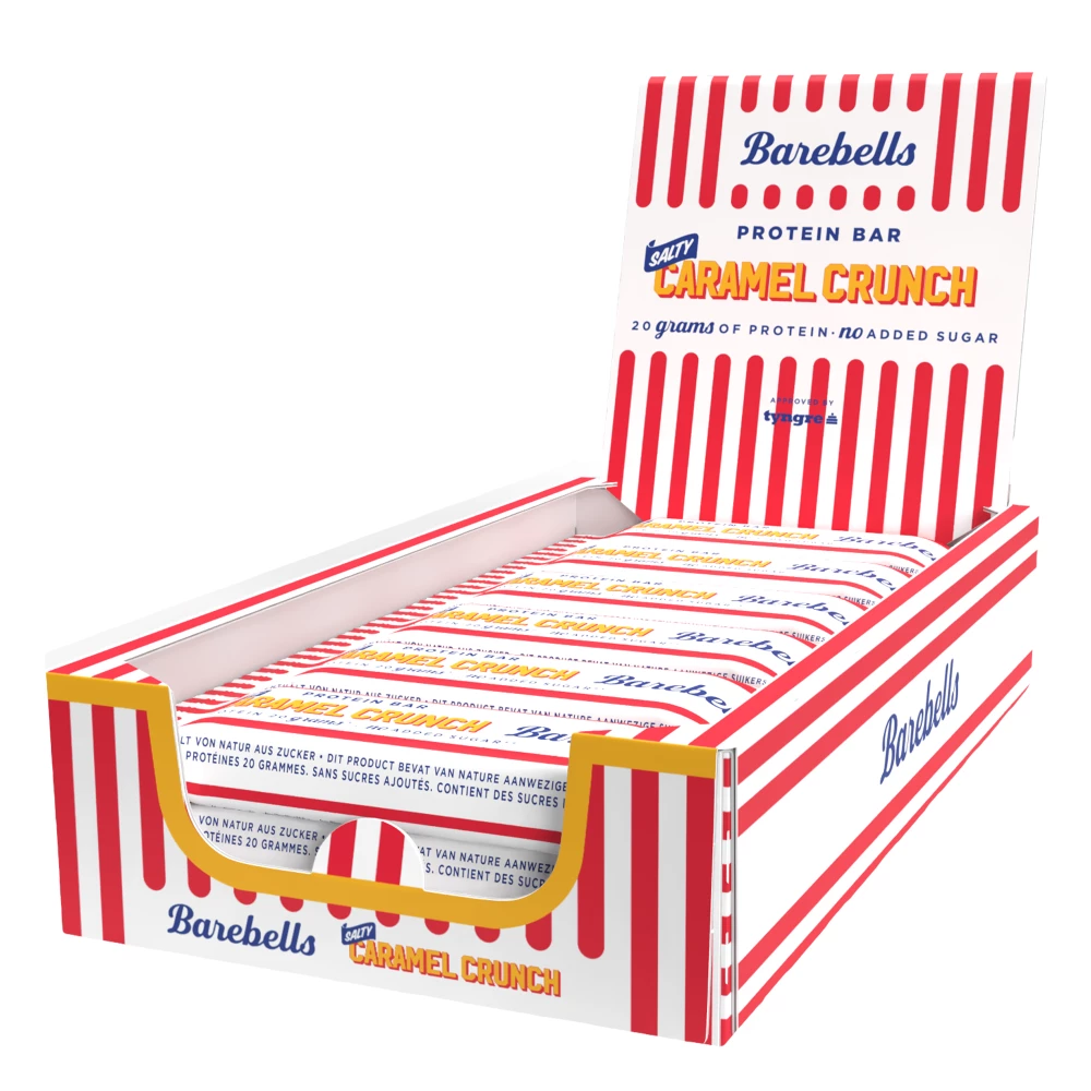 Barebells Protein Bar - Boite de 12, Salty Caramel Crunch