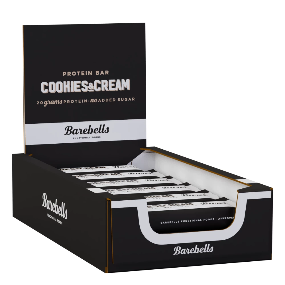 Barebells Protein Bar - Boite de 12, Cookies & Cream