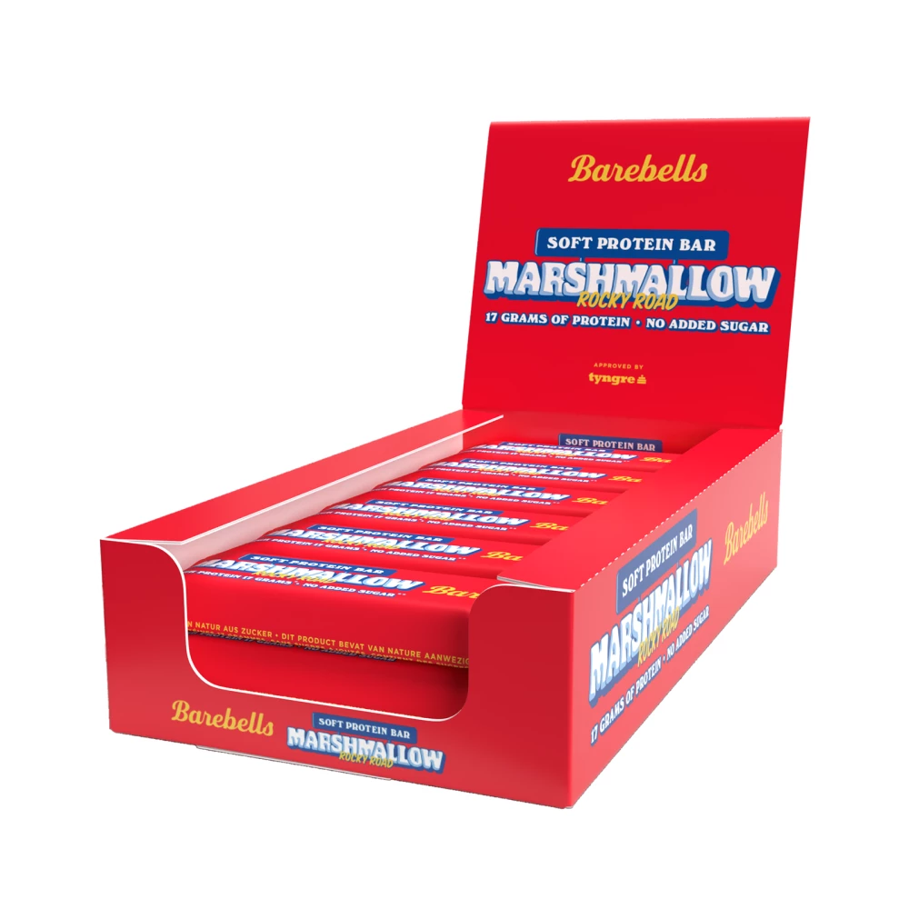 Barebells Soft Bars - Boite de 12, Marshmallow Rocky Road