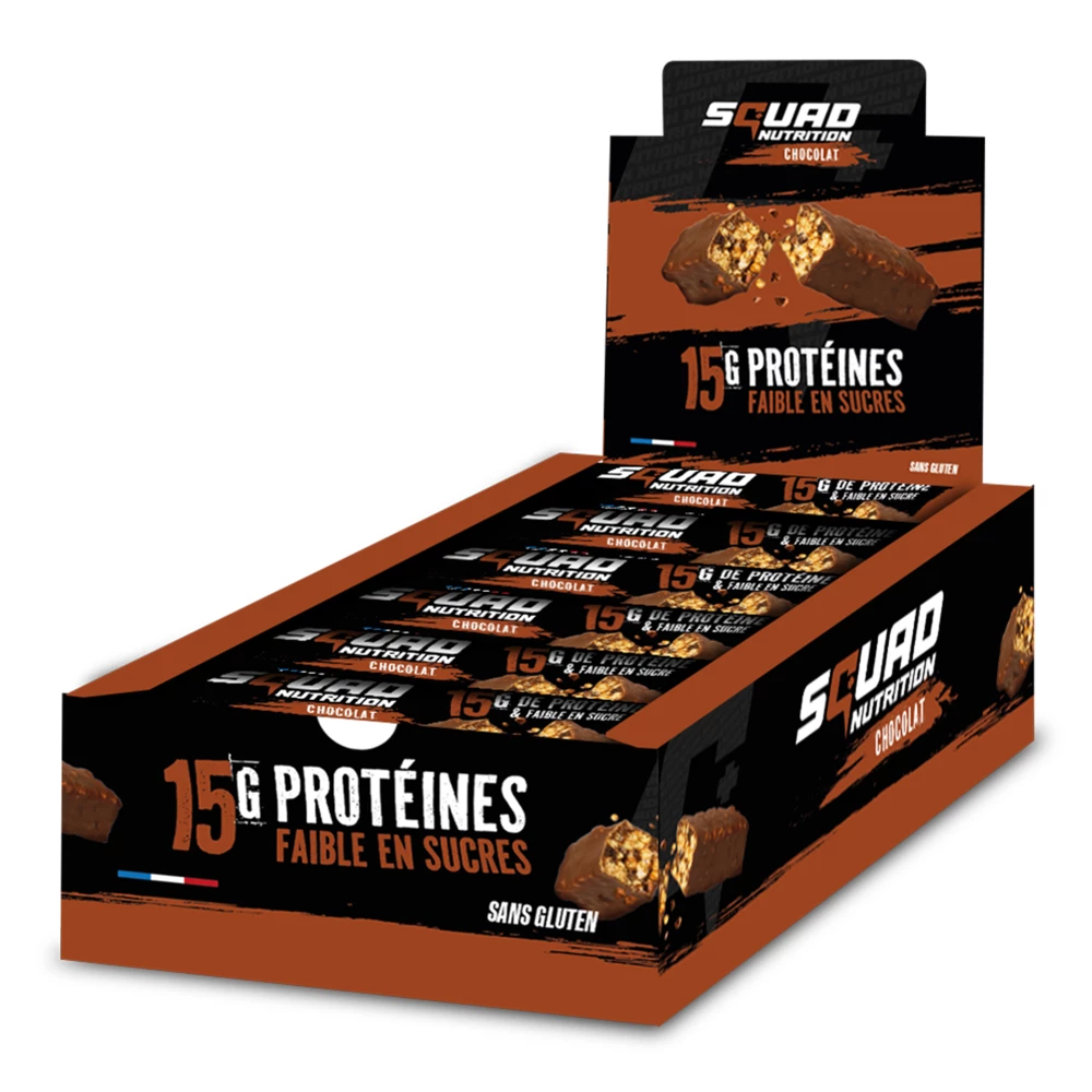Barres Protéinées - Boite de 18, Chocolate