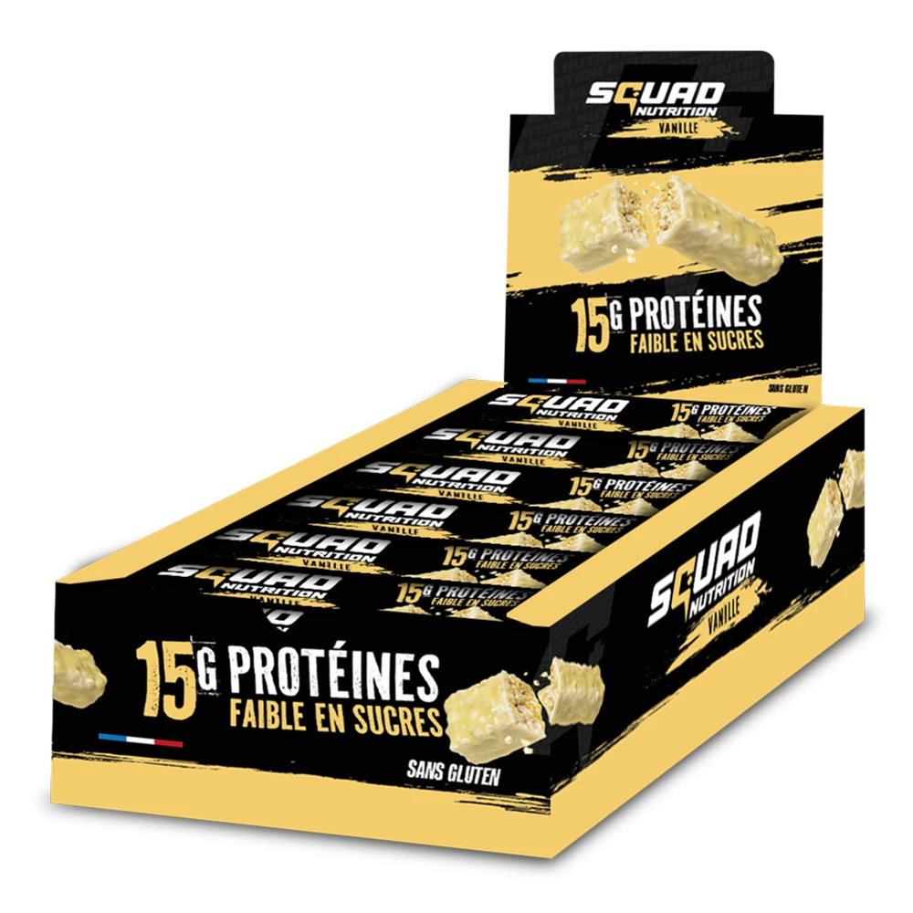 Barres Protéinées - Boite de 18, Vanilla