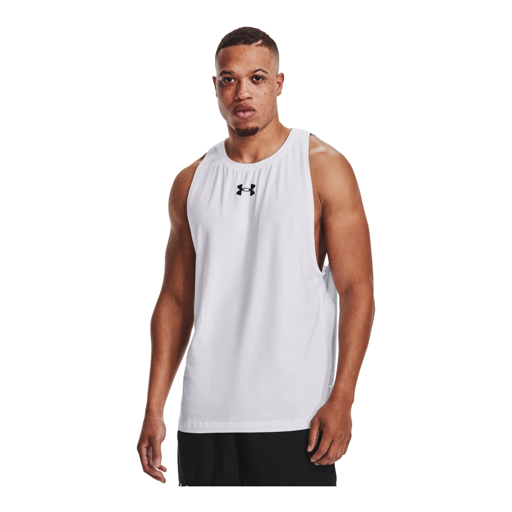 Under Armour Baseline Cotton Tank - S, White