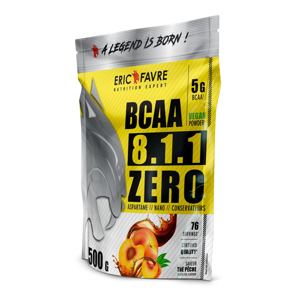 BCAA 8.1.1 Zero Vegan - 500g, Ice Tea Peach