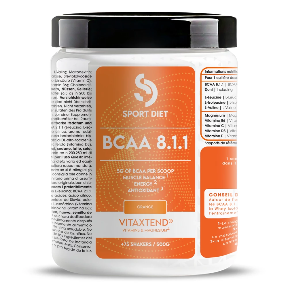 BCAA 8.1.1 - 500g, Orange