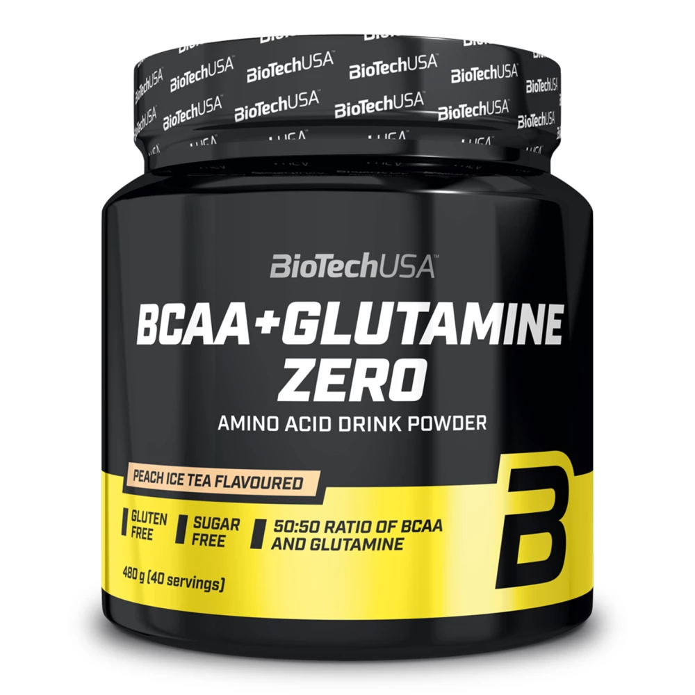 BCAA+Glutamine Zero - 480g, Peach Ice Tea