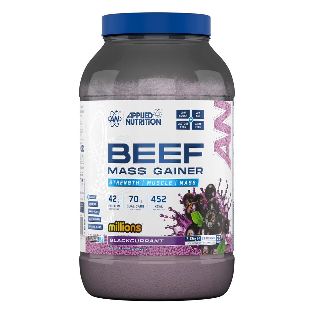Beef Mass Gainer - 3130g, Millions Blackcurrant