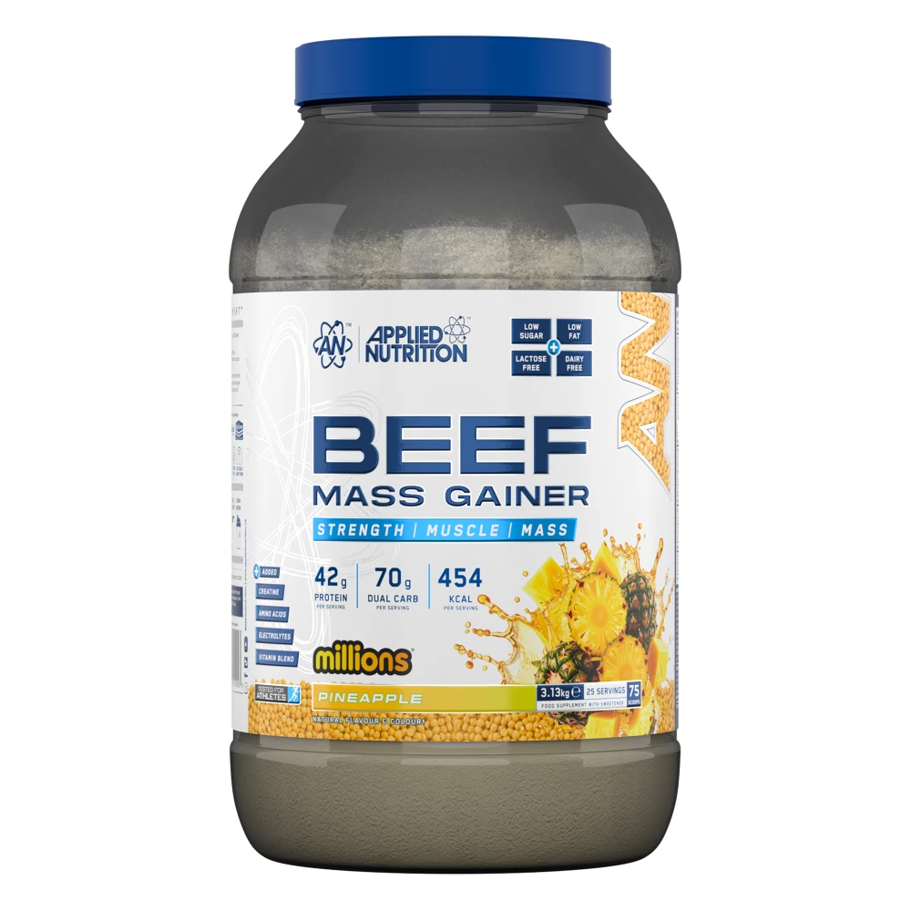 Beef Mass Gainer - 3130g, Millions Pineapple