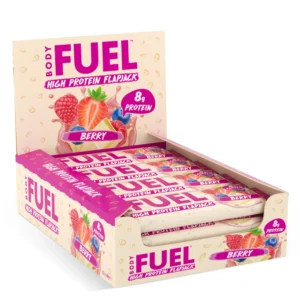 Bodyfuel High Protein Flapjack - Boite de 12, Berry