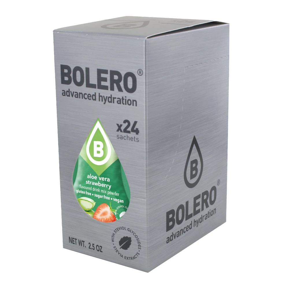 Boissons BOLERO® - Boite de 24, Aloe Vera Strawberry