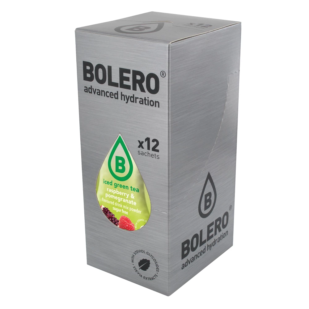 Boissons BOLERO® - Boite de 12, Iced Green Tea Raspberry & Pomegranate