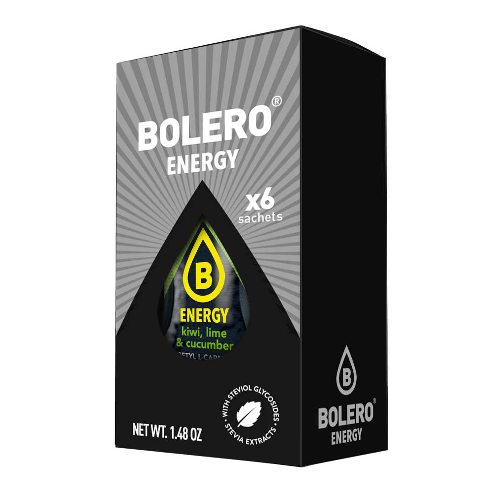 Bolero® Energy - Boite de 6, Kiwi, Lime & Cucumber