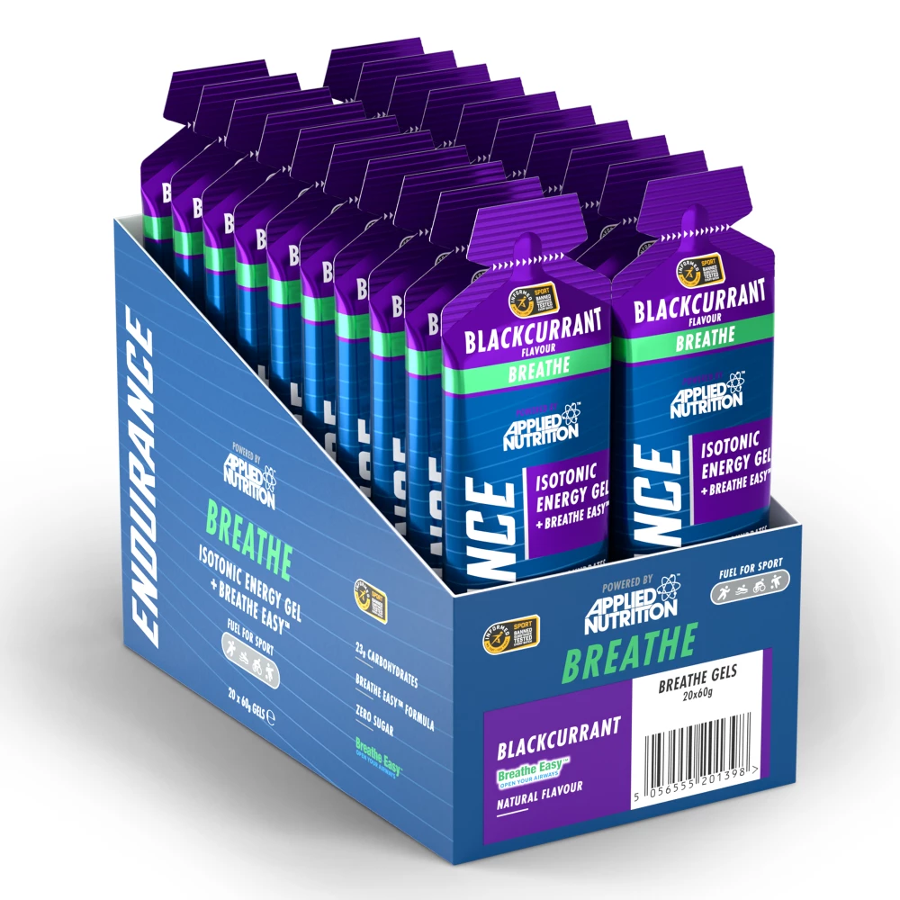 Breathe Isotonic Energy Gel - Boite de 20, Blackcurrant