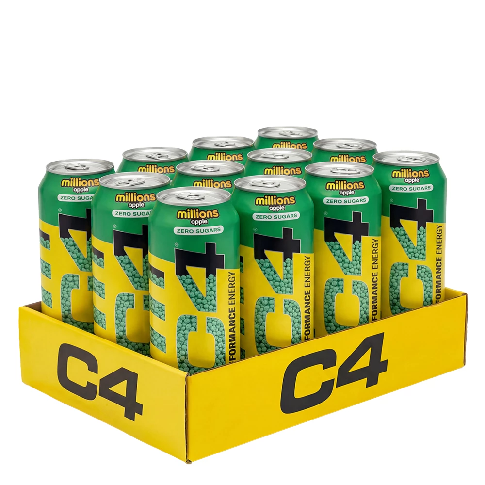 C4 Energy - Pack de 12, Millions Apple