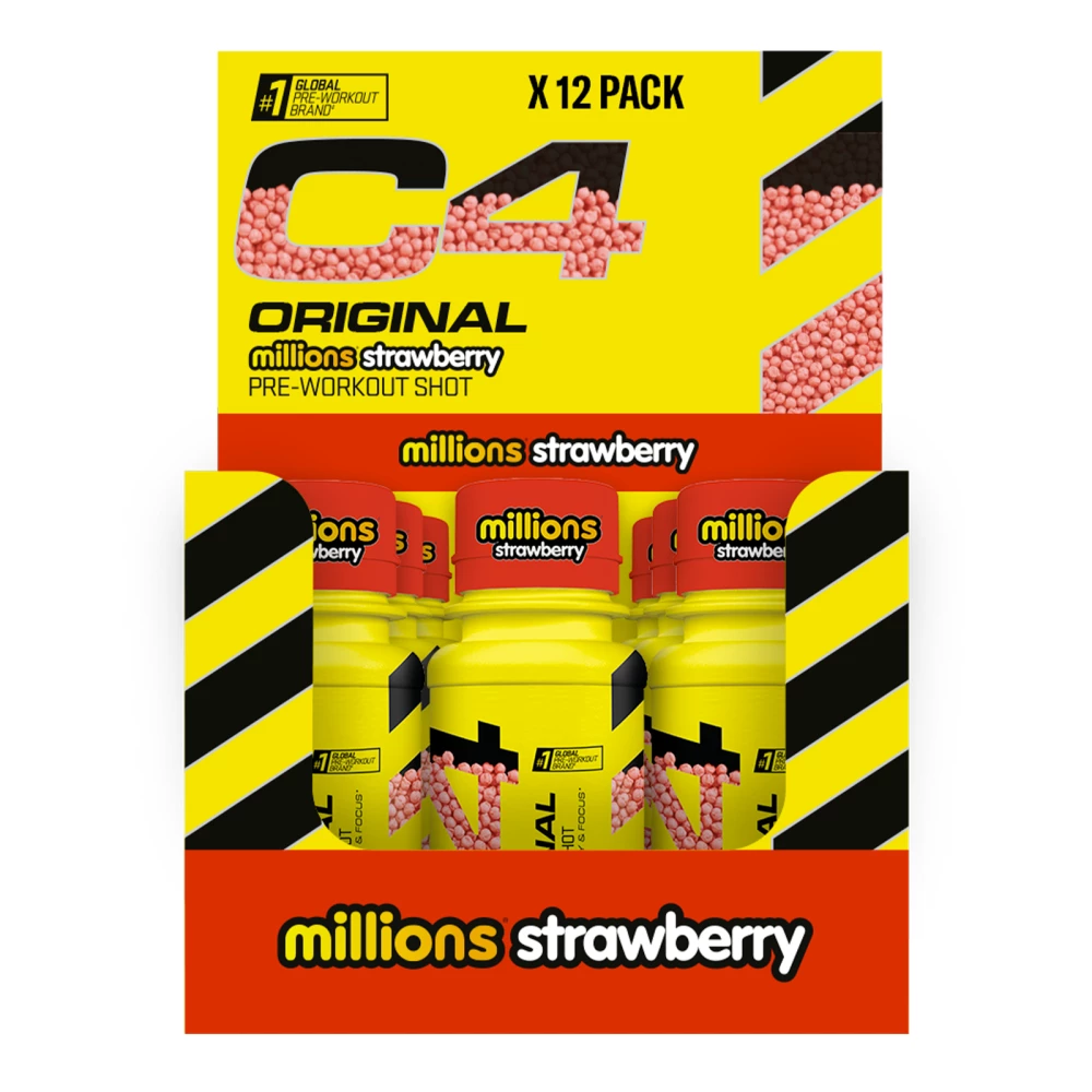 C4 Original Shots - Pack de 12, Millions Strawberry