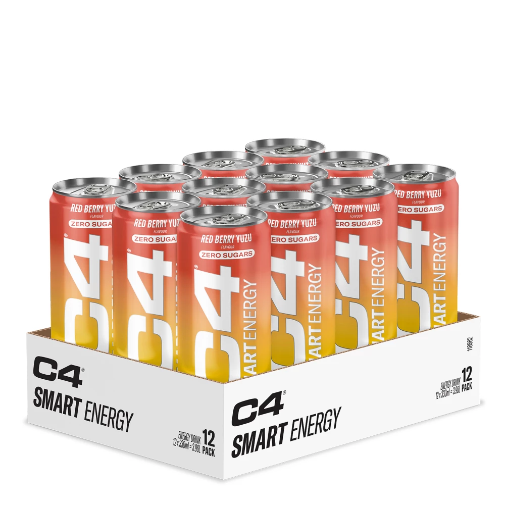 C4 Smart Energy - Pack de 12, Red Berry Yuzu
