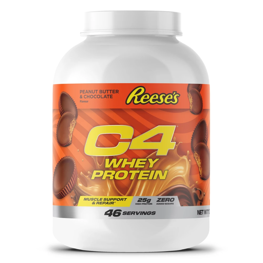 C4 Whey Protein - 1600g, Reese’s Chocolate Peanut Butter