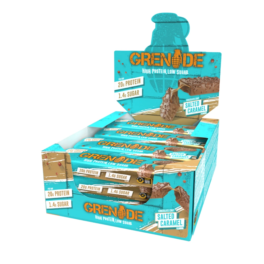 Grenade Protein Bar - Boite de 12, Salted Caramel