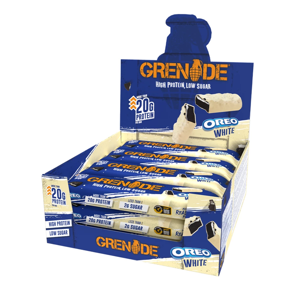 Grenade Protein Bar - Boite de 12, Oreo White