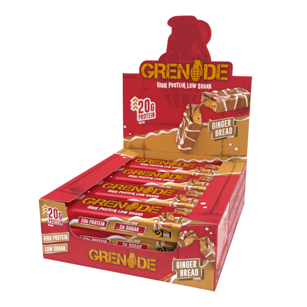 Grenade Protein Bar - Boite de 12, Gingerbread