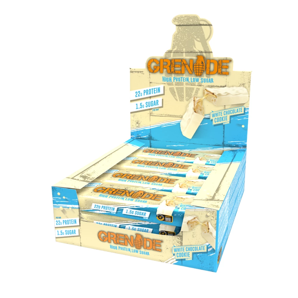 Grenade Protein Bar - Boite de 12, White Chocolate Cookie