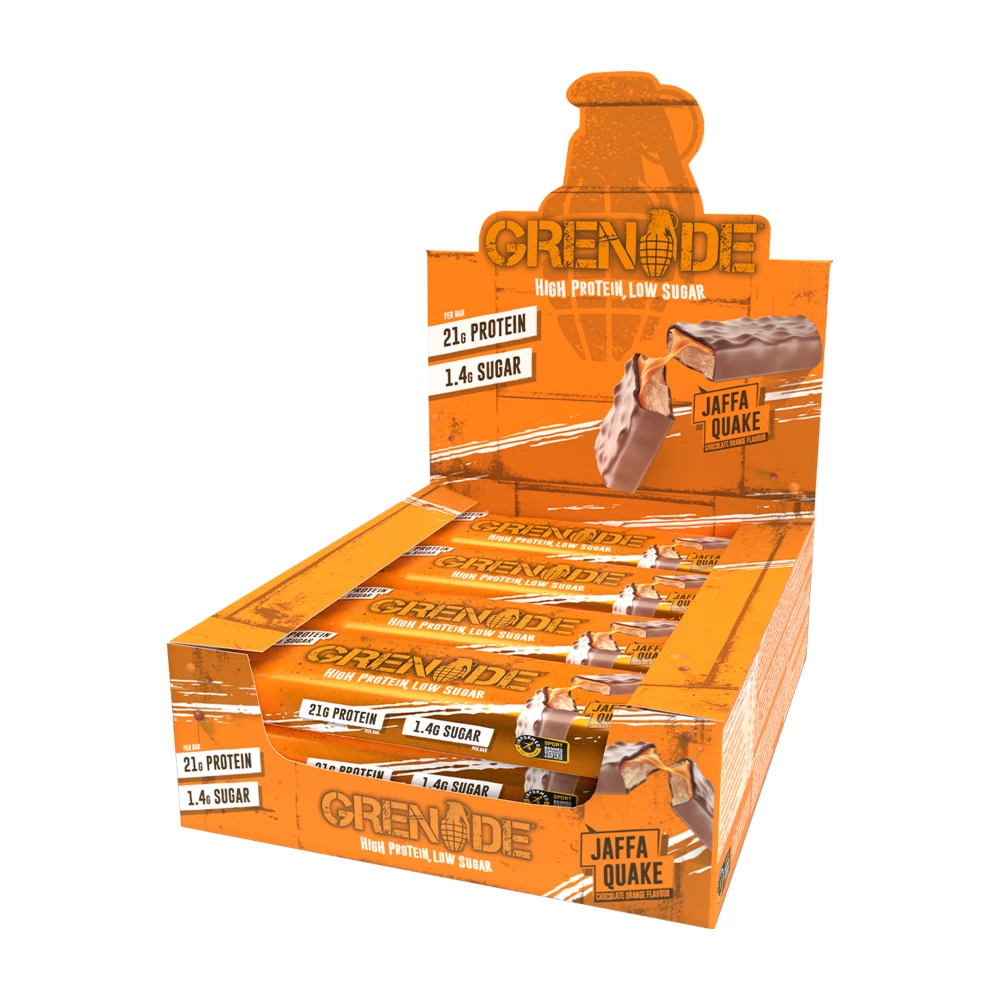 Grenade Protein Bar - Boite de 12, Jaffa Quake