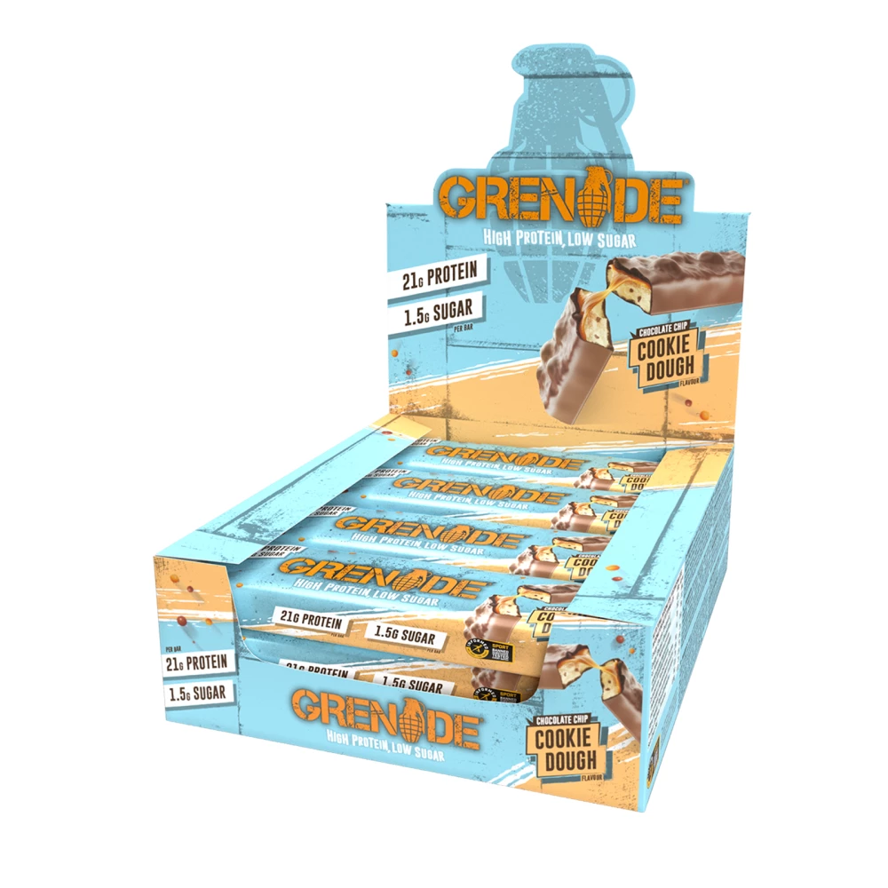 Grenade Protein Bar - Boite de 12, Chocolate Chip Cookie Dough