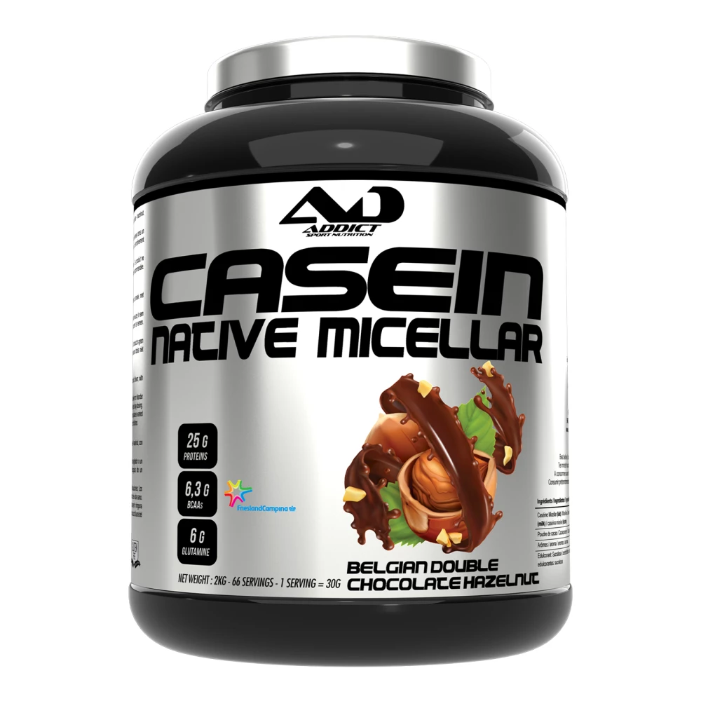 Caséine Micellaire Native - 2000g, Belgian Double Chocolate Hazelnut