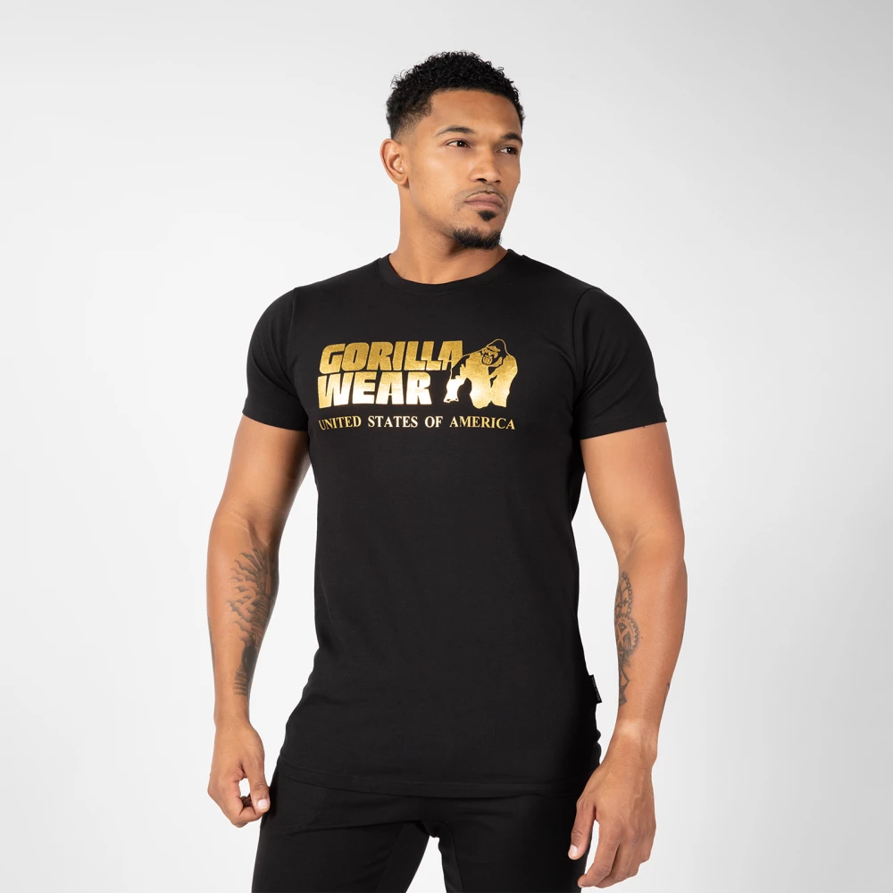 Classic T-shirt - S, Black/Gold