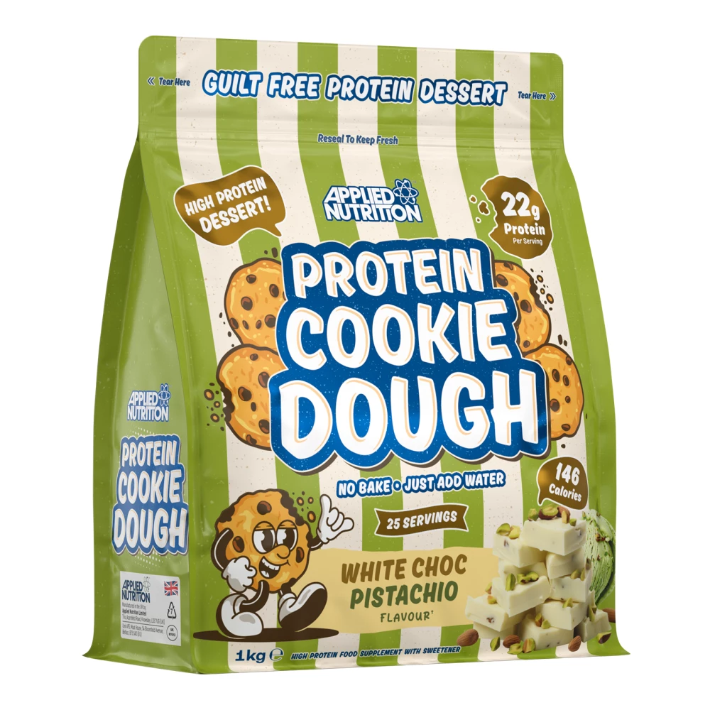 Protein Cookie Dough - 1000g, White Chocolate Pistachio