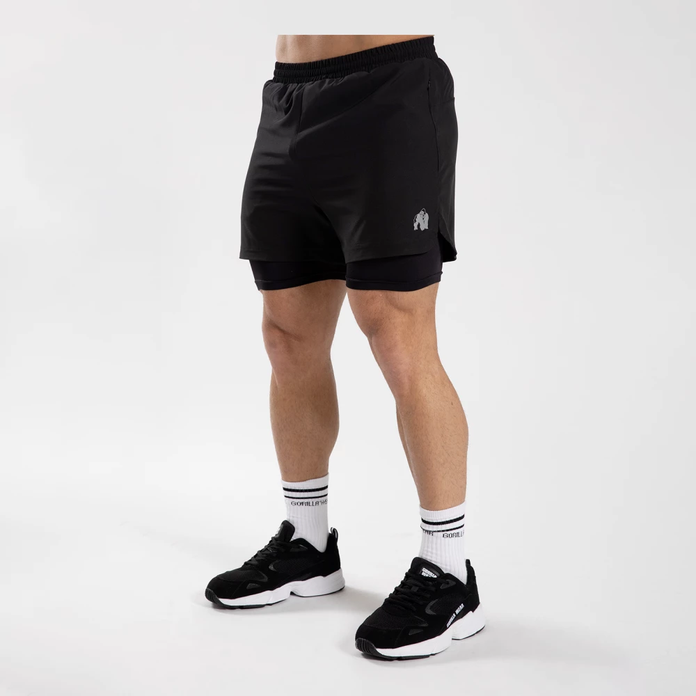 Cortez 2-in-1 Shorts - XL, Black