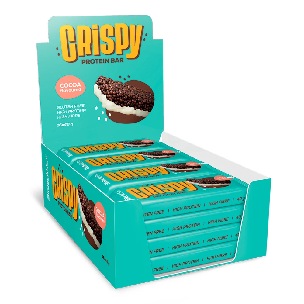 Crispy Protein Bar - Boite de 16, Cacao