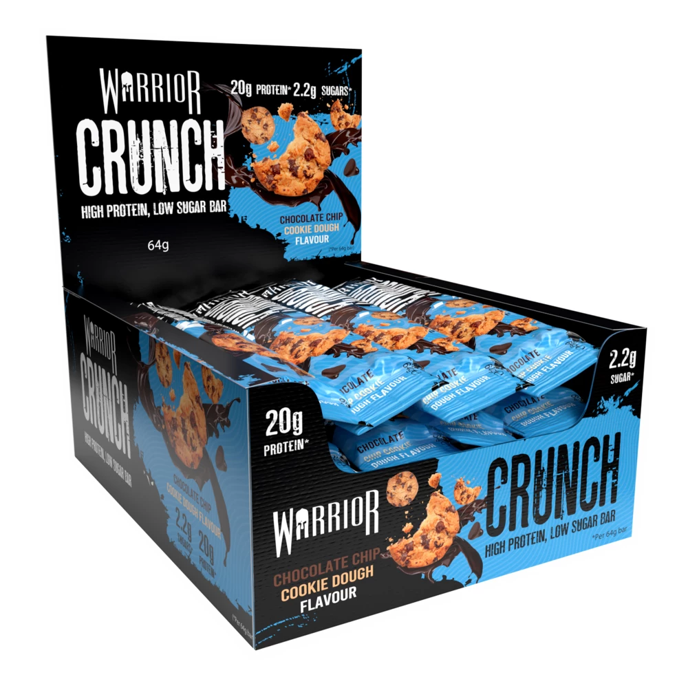 Warrior Crunch Bar - Boite de 12, Chocolate Chip Cookie Dough