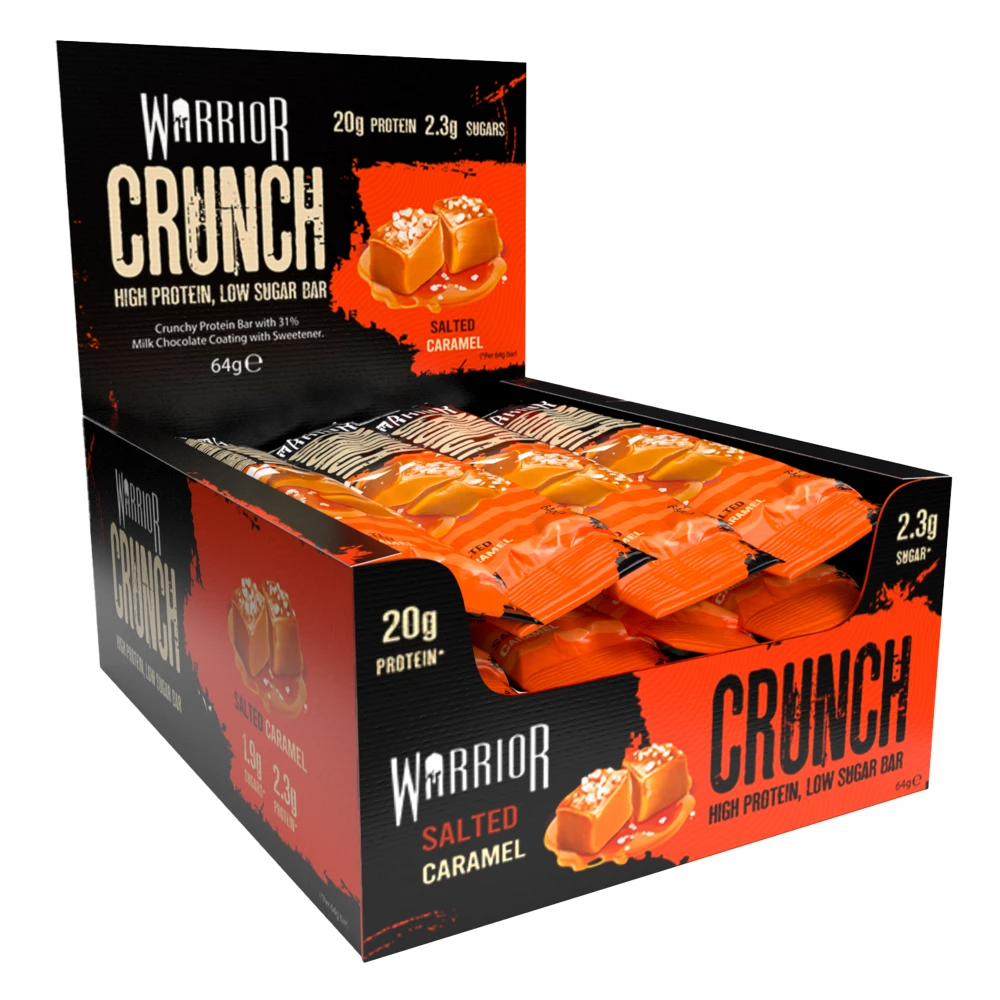 Warrior Crunch Bar - Boite de 12, Salted Caramel