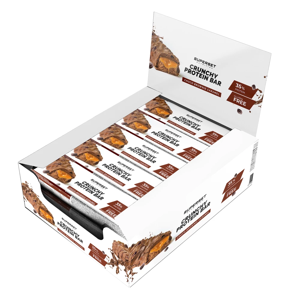 Crunchy Protein Bar - Boite de 15, Choco Brownie Caramel