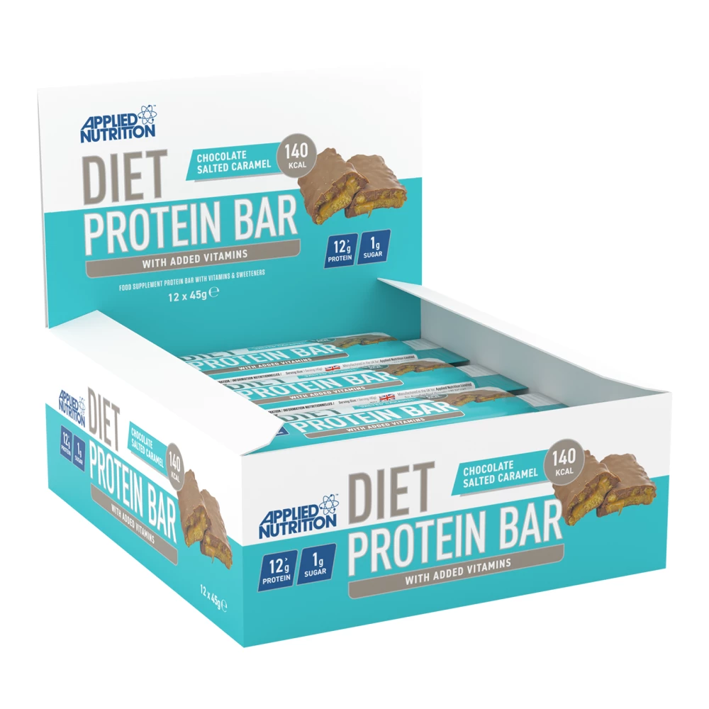 Diet Protein Bar - Boite de 12, Chocolate Salted Caramel