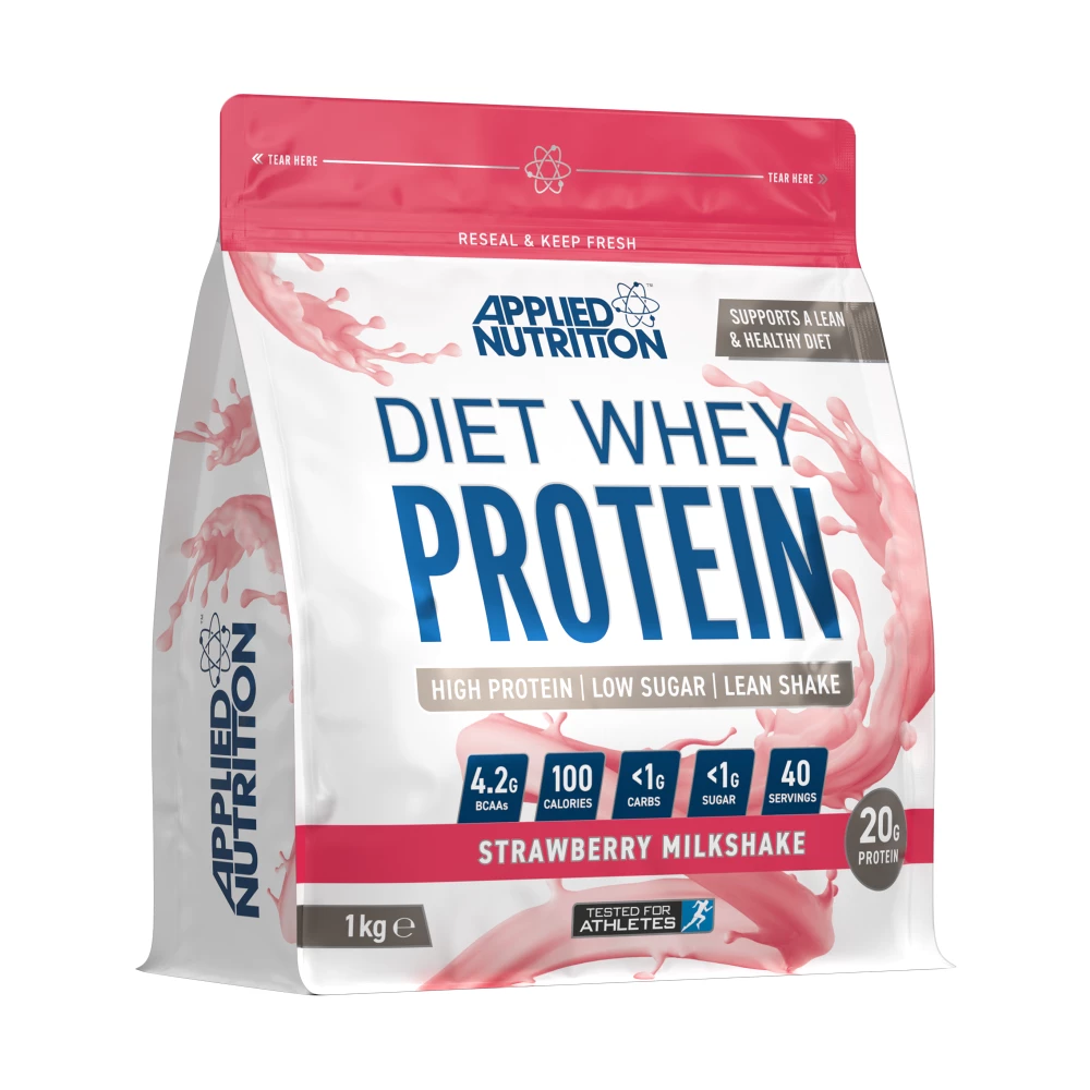 Diet Whey Protein - 1000g, Strawberry Milkshake