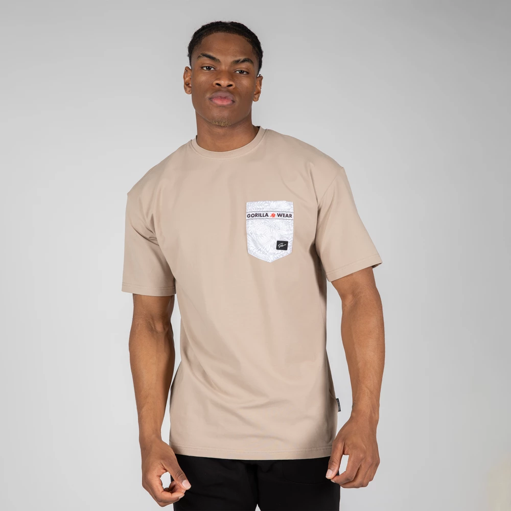 Dover Oversized T-Shirt - S, Beige